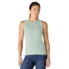 Camiseta sin mangas de mujer de Tencel, ligera y transpirable, con diseño acanalado