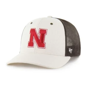 Gorra de camionero sin teñir de los Nebraska Cornhuskers '47