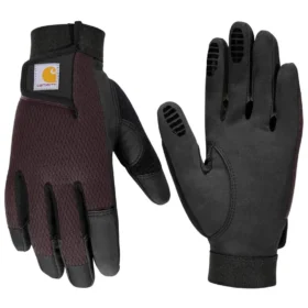 Guantes de cuero sintético para mujer de alta destreza, sensibles al tacto y con puño seguro